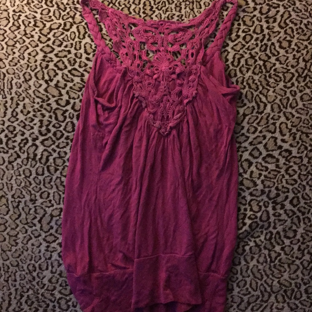 Charlotte Russe pink tank topπ - Picture 4 of 5